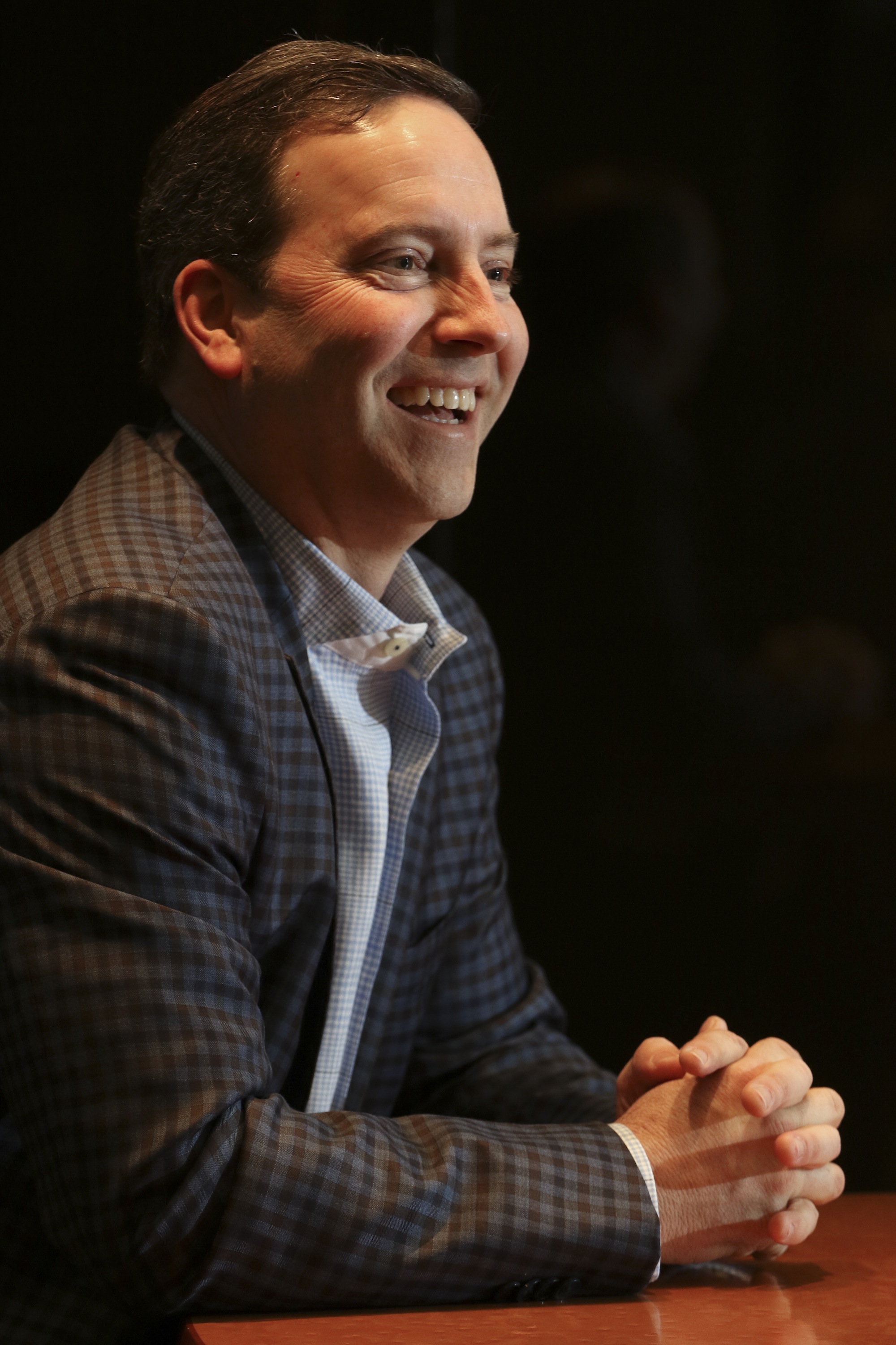 Staff Photo by Dan Henry / The Chattanooga Times Free Press- 3/16/17. David Jolly, president of J+J Flooring Group speaks about the 60-years his family's business has been producing soft flooring.
