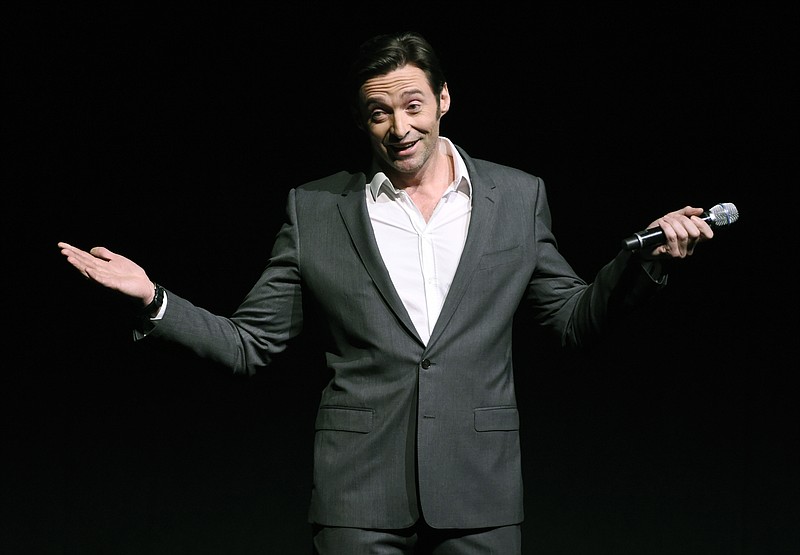 
              Hugh Jackman, star of the upcoming film "The Greatest Showman," discusses the film during the 20th Century Fox presentation at CinemaCon 2017 at Caesars Palace on Thursday, March 30, 2017, in Las Vegas. (Photo by Chris Pizzello/Invision/AP)
            