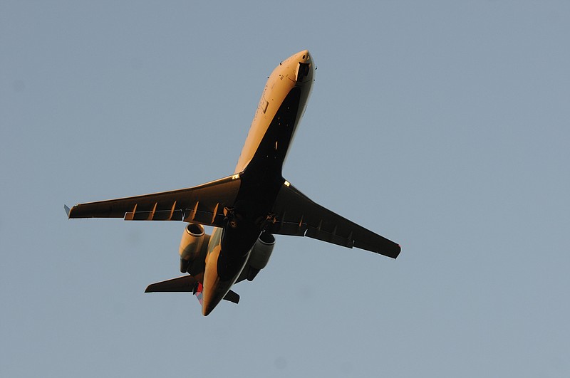 This 2013 file photo shows a passenger jet taking off.