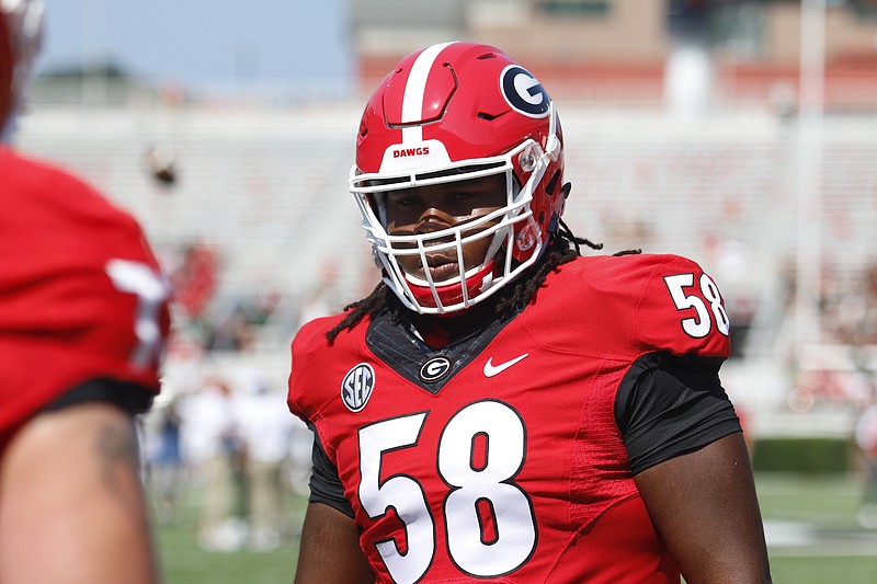 Georgia redshirt sophomore Pat Allen has been working as the first-team left guard during recent spring practices.