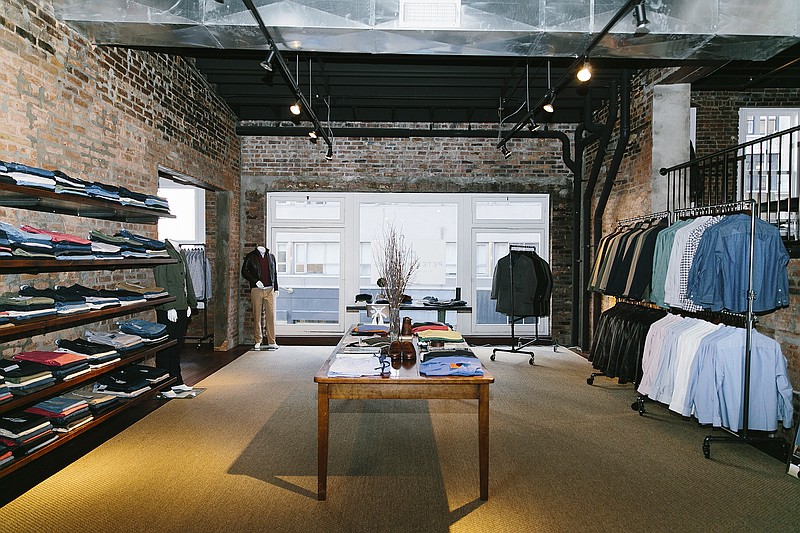 The Peter Manning clothing store in New York, March 23, 2017. The menswear brand, which designs for guys 5 feet 8 and under, has expanded its online business and opened a store in Manhattan, giving customers who may have spent a lifetime wearing ill-fitting off-the-rack clothes an improbable wonderland of comfortable choices.