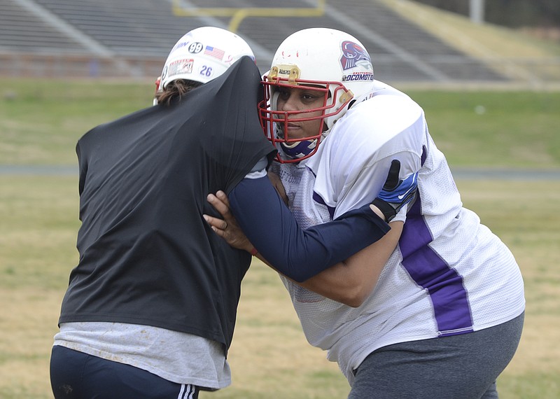 The Tennessee Train women's full-contact football team will take on the Derby City Dynamite on Saturday, April 15, at Central High School's field, 5728 Highway 58. Kickoff is 7 p.m. Admission is $10 ages 11 and older, $5 senior adults and free for ages 10 and younger. For more information, email tntrain17
business@gmail.com.