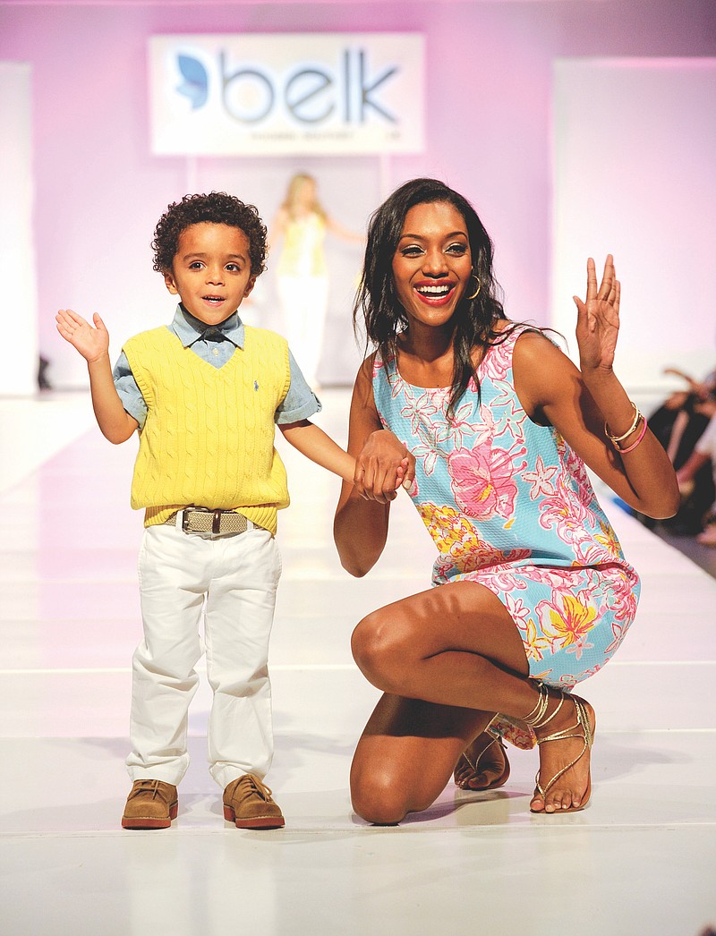 Children's and adult fashions will be presented in a runway show by Belk.