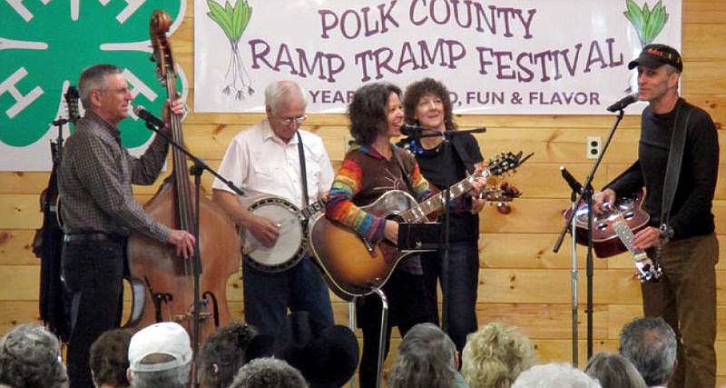 Bluegrass and gospel music are an important part of festival day during Ramp Tramp.
