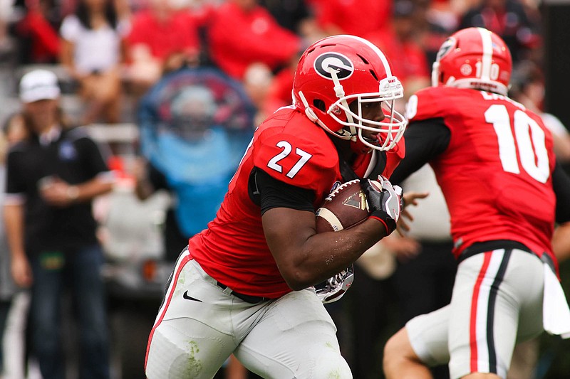 Georgia tailback Nick Chubb will be available to play in Saturday afternoon's G-Day game, but he is not expected to get a lot of playing time.
