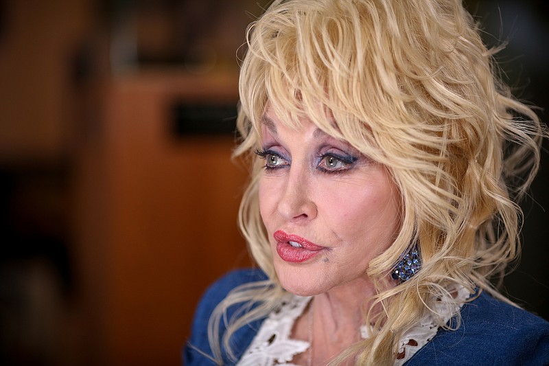 Dolly Parton promotes her new album "Pure and Simple" and new wooden roller coaster while at Dollywood in Pigeon Forge, Tenn., on March 24, 2016.