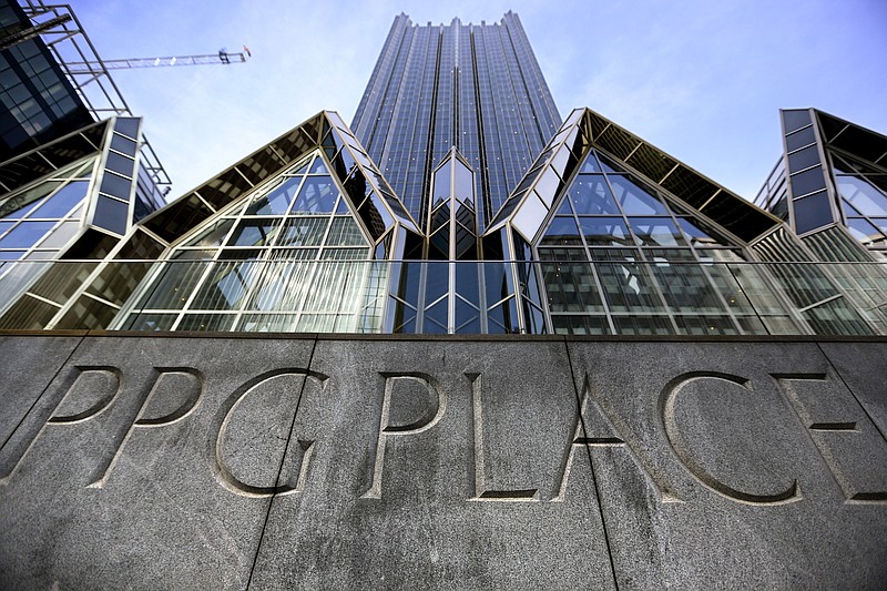 
              The office building for PPG Industries at PPG Place is shown, Monday, April 24, 2017, in Pittsburgh. PPG Industries is boosting its offer for Akzo Nobel, looking to buy the industrial paints and chemicals company in a cash-and-stock deal valued at about $28.8 billion. (AP Photo/Keith Srakocic)
            