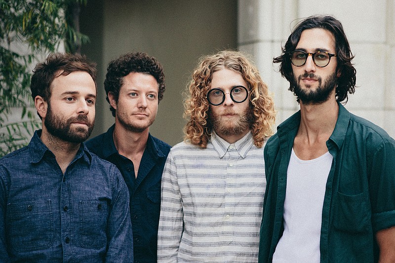 Dawes is Taylor Goldsmith, Lee Pardini, Griffin Goldsmith and Wylie Gelber.
