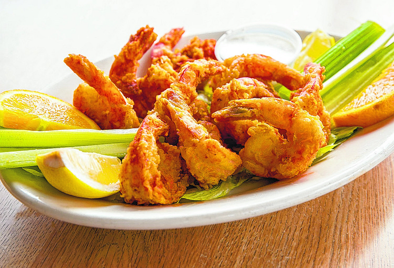 Buffalo shrimp at Aris' Harbor Light. (Photo by Mark Gilliland)