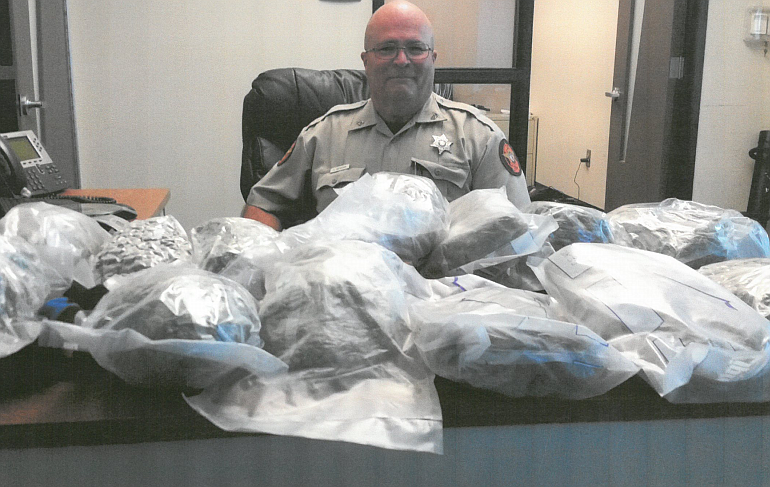 The Whitfield County Sheriff's Office arrested three people Tuesday after finding 15 pounds of marijuana in their car.