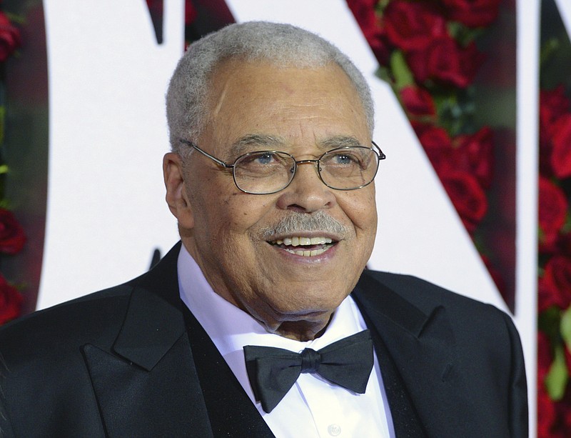 
              FILE - In this June 12, 2016 file photo, James Earl Jones arrives at the Tony Awards in New York. The Tony Awards Administration Committee said Thursday that Jones will receive the Special Tony Award for Lifetime Achievement in the Theatre at the June 11 Tony Awards. (Photo by Charles Sykes/Invision/AP, File)
            