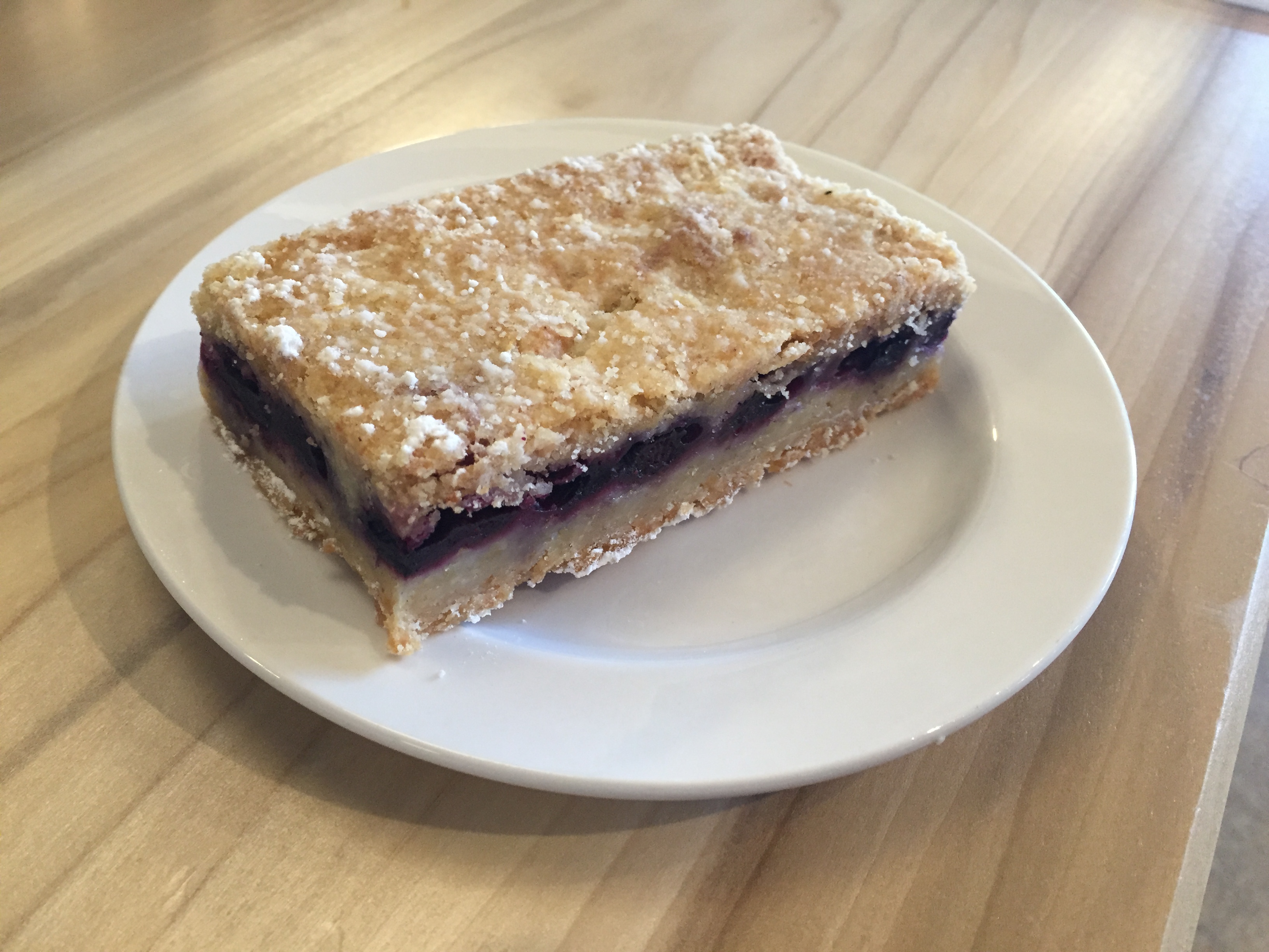The bakery case at Frothy Monkey includes such treats as Berry Crumble Bars, which have a buttery, shortbread-style base topped with a not-too-sweet fruit compote.