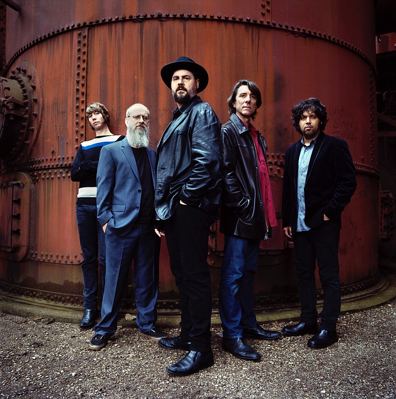 The Drive-By Truckers are, from left, Matt Patton, Brad Morgan, Patterson Hood, Mike Cooley and Jay Gonzalez. They play Track 29 today with Heath Green & The Makeshifters.