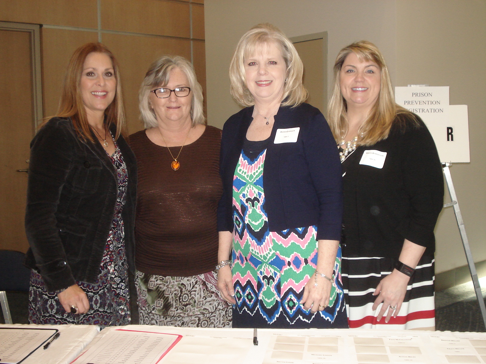 Cindy Draper, Kathy Potter, Donna Johnson and Kristy Robertson, from left.