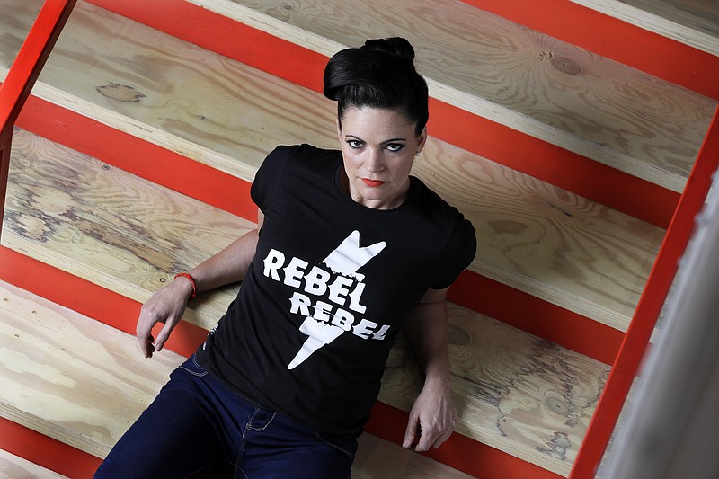 
              In this March 16, 2017, photo, singer and songwriter Angaleena Presley poses in Nashville, Tenn. With her new solo album, “Wrangled," Presley follows a wave of outlaw female artists in Nashville, including Nikki Lane, Margo Price and Sunny Sweeney who have built their own brands from the ground up and attracted a more diverse crowd of fans without the help of major label marketing budgets and country radio. (AP Photo/Mark Humphrey)
            