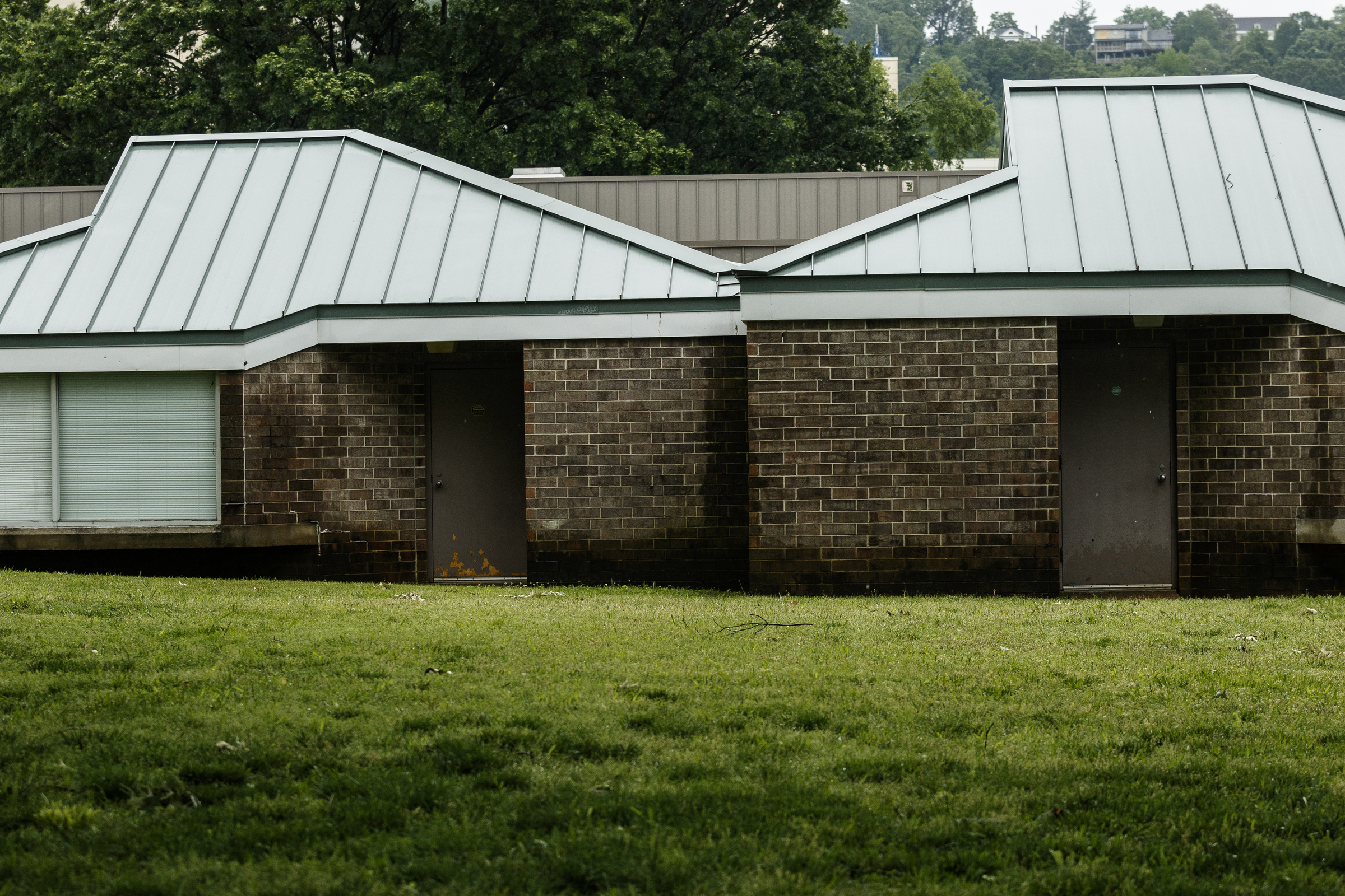 A building on Orange Grove Center's campus is seen on Thursday, May 4, 2017, in Chattanooga, Tenn. The center has had numerous complaints about patient care, and a client was found dead on an Orange Grove bus last month.