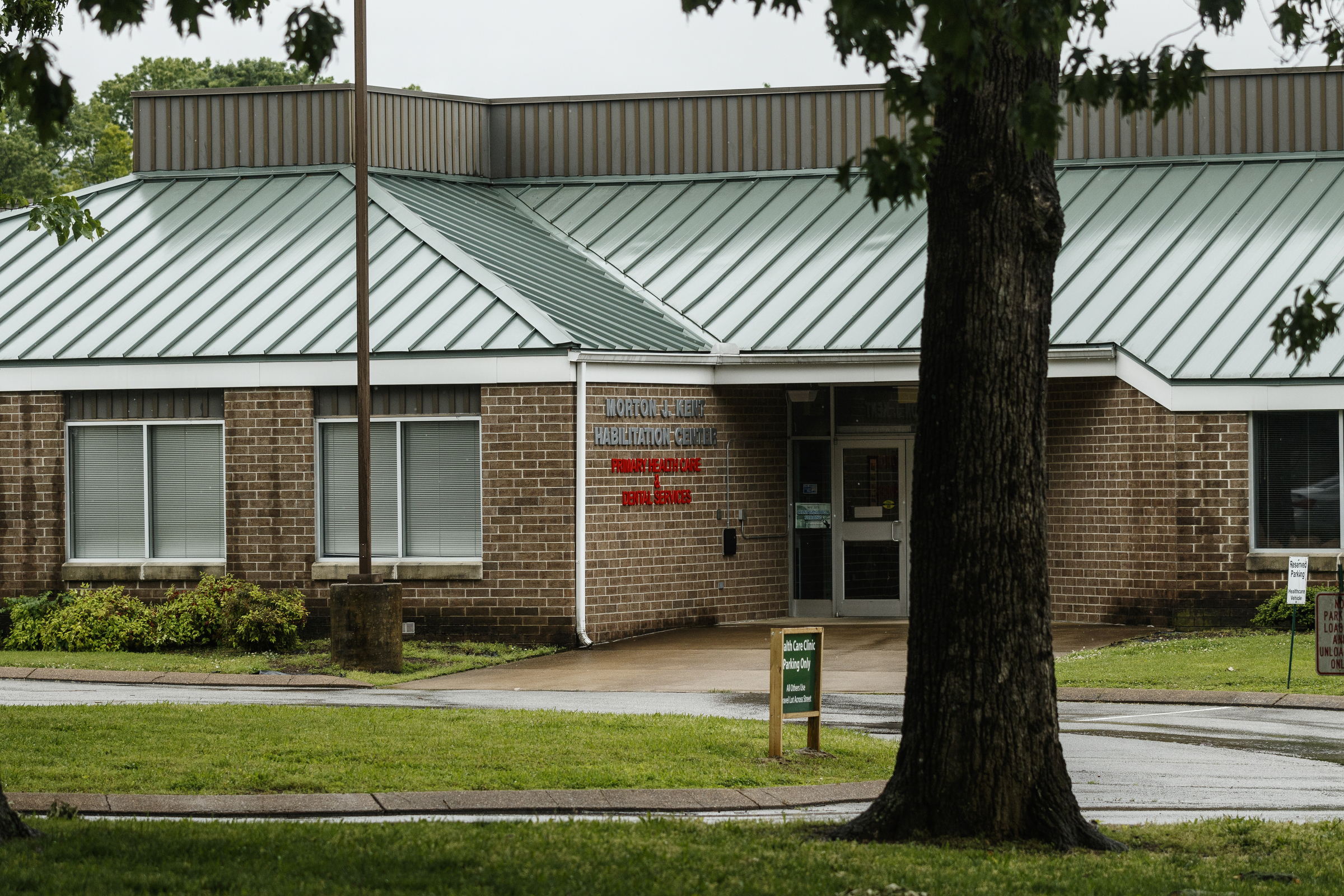 The Norton J. Kent Habilitation Center on Orange Grove Center's campus is seen on Thursday, May 4, 2017, in Chattanooga, Tenn. The center has had numerous complaints about patient care, and a client was found dead on an Orange Grove bus last month.
