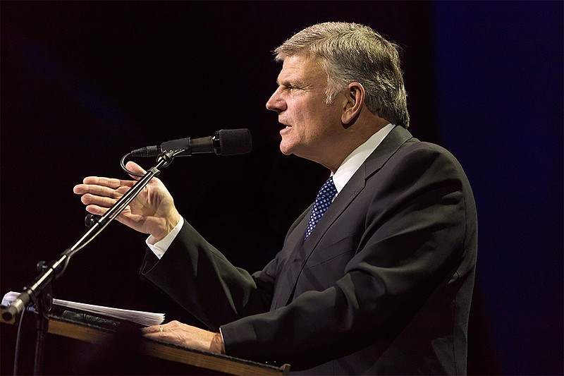 Franklin Graham will lead a prayer and praise service in Coolidge Park May 15. (BillyGraham.org Photo)