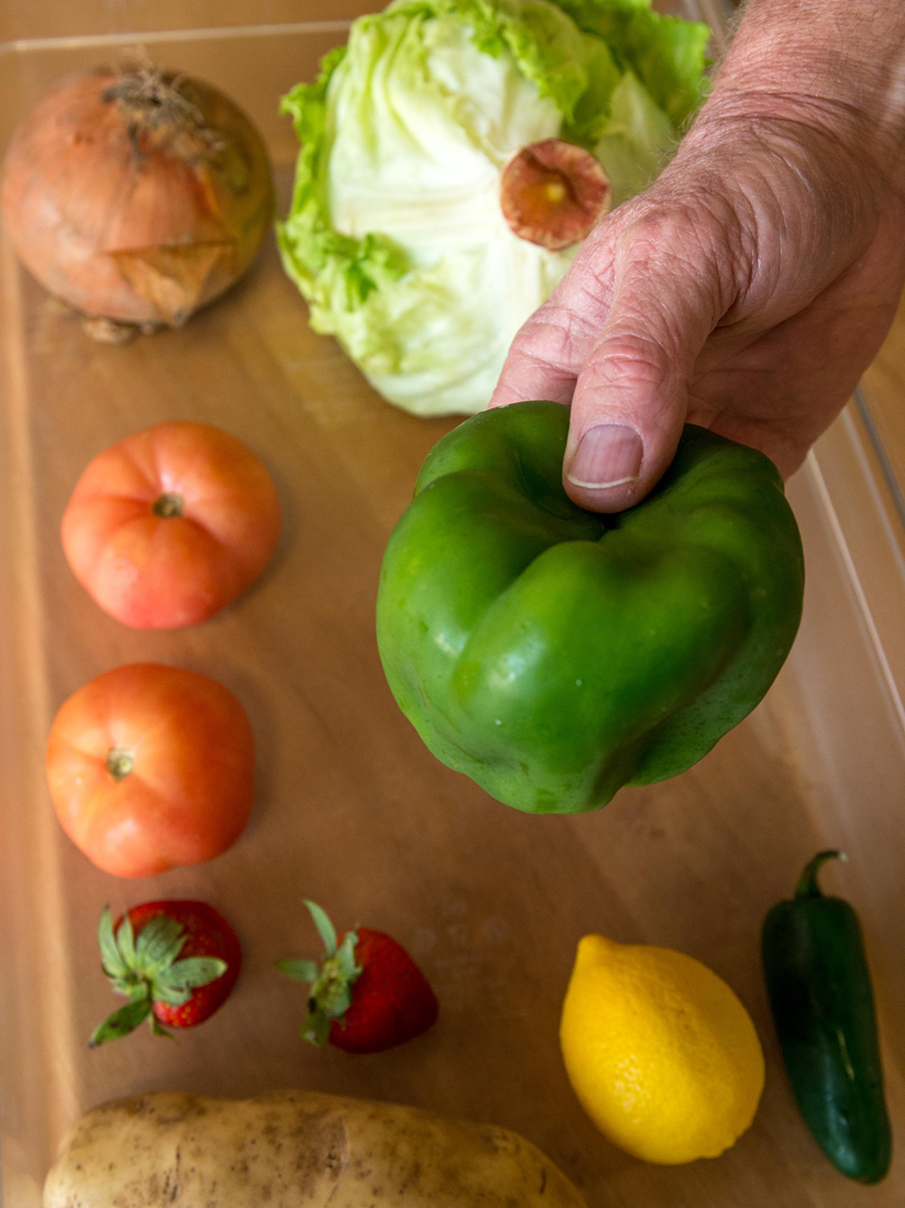 Five Guys always uses fresh ingredients for their burgers, fries and shakes. (Photo by Mark Gilliland)