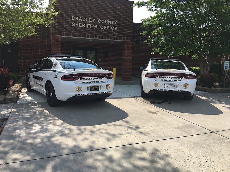 Bradley County Sheriff's Office vehicles display new "In God we trust" decals.