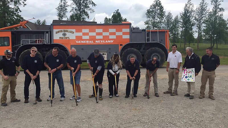 Jasper Highlands fire station groundbreaking.