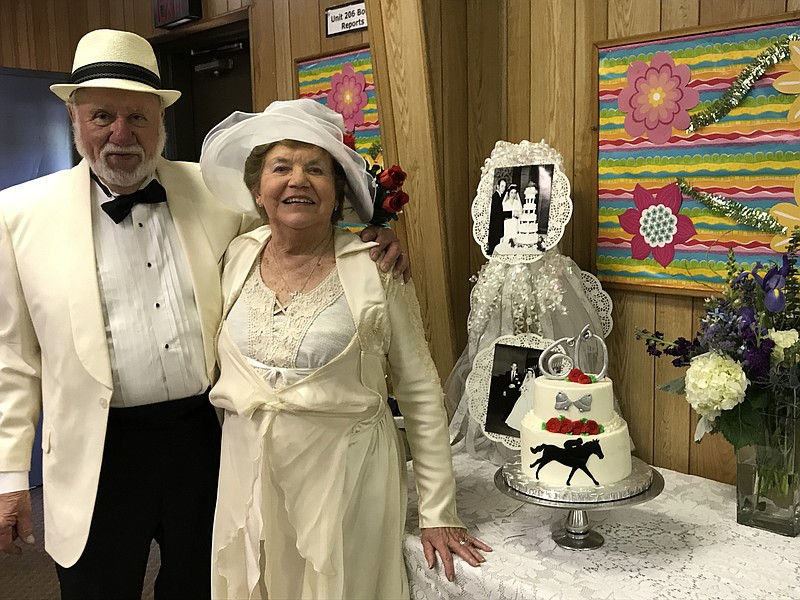 Signal Mountain residents Grady and Suzanne Nichols celebrate 60 years of marriage with a Kentucky Derby-themed party.