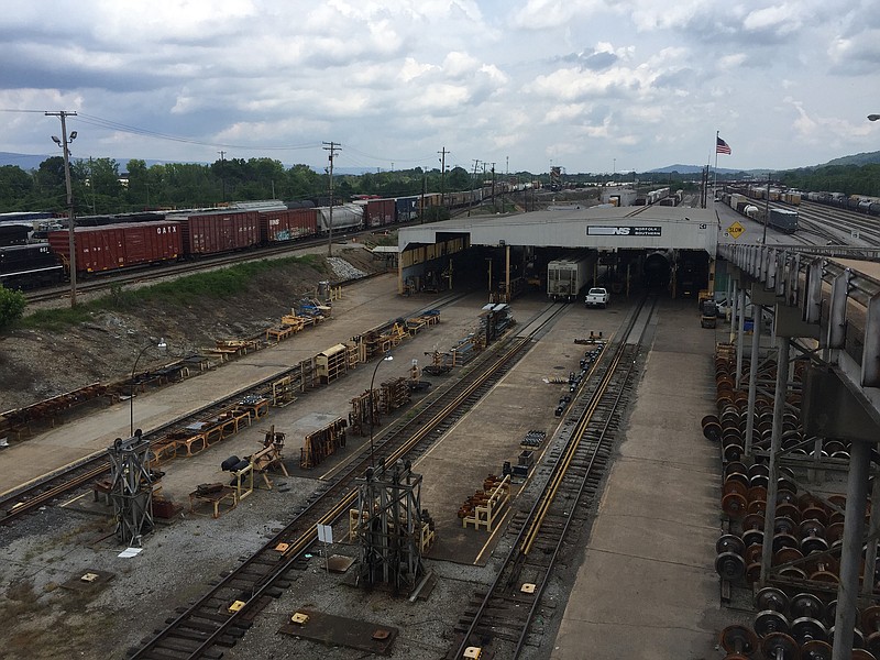 Norfolk Southern Corp.'s DeButts Yard is located off Wilcox Boulevard in Chattanooga.