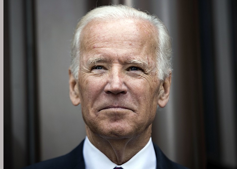 
              FILE- In this April 19, 2017, file photo, former Vice President Joe Biden attends the opening ceremony for Museum of the American Revolution in Philadelphia. Biden spoke to graduates Sunday, May 21, at Maine's Colby College, urging them to resist the impulse to throw up their hands after an election that played to society's "baser instincts." He told his audience they have a role to play in making things better, and said it's time for Americans to "regain our sense of unity and purpose." (AP Photo/Matt Rourke, File)
            