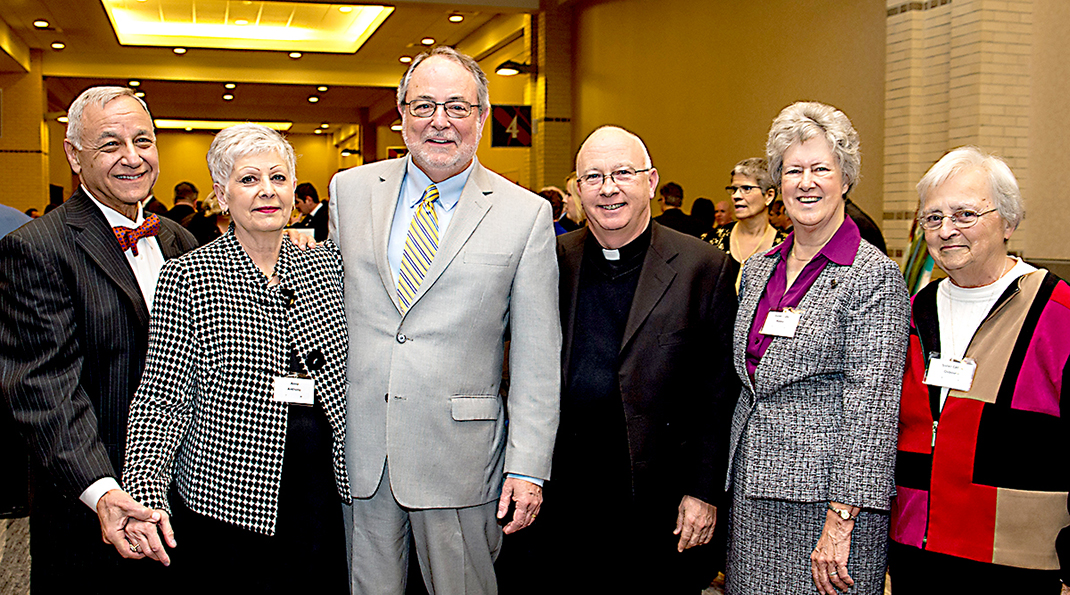 Frank & Anna Anthony, Ralph Christiana, Fr. James Vick, Sister Judy Raley and Sister Celine Osbourn