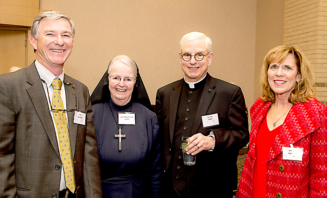 Paul Abraham, Sister Mary Christine Cremin, Fr. Tom Shuler and Ann Epps