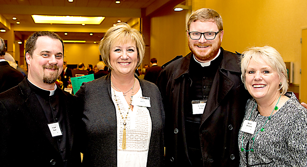 Fr. Scott Russell, Lisa Swartz, Fr. David Carter and Marian Christiana