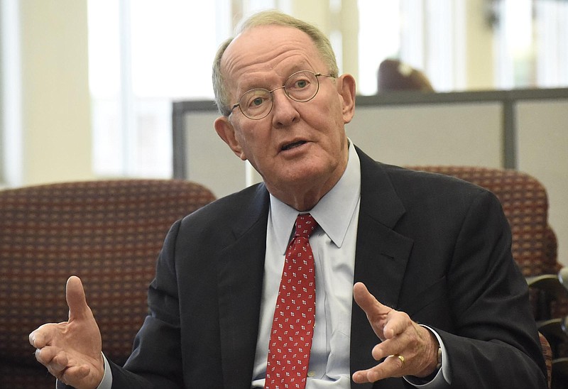 Tennessee's senior senator Lamar Alexander visited the Chattanooga Times Free Press for a conversation with the newspaper's editorial board.  Senator Alexander discussed such topics as solar power and overtime pay issues.  