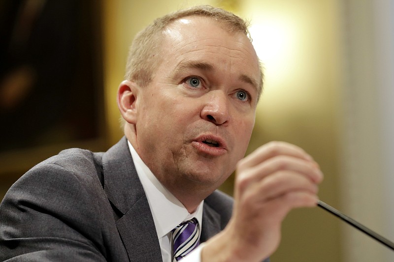 
              Budget Director Mick Mulvaney testifies on Capitol Hill in Washington, Wednesday, May 24, 2017, before the House Budget Committee hearing about President Donald Trump's fiscal 2018 federal budget. (AP Photo/Jacquelyn Martin)
            