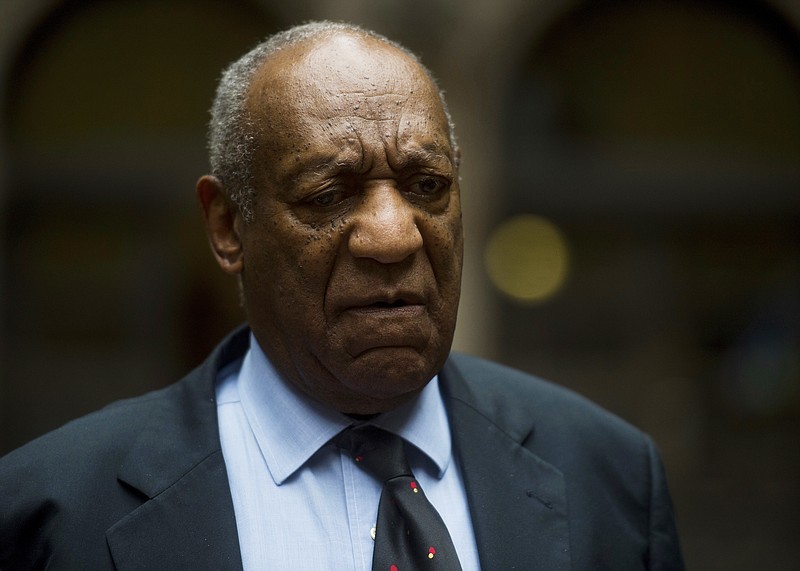 
              Bill Cosby speaks to the media as he and his attorney leave Allegheny County Courthouse after the third day of jury selection in his sexual assault trial in Pittsburgh on Wednesday, May 24, 2017. (Nate Smallwood/Pittsburgh Tribune-Review via AP, Pool)
            