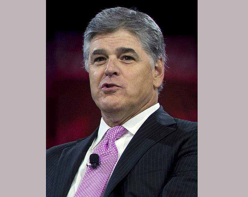 
              FILE - In this March 4, 2016 file photo, Sean Hannity of Fox News appears at the Conservative Political Action Conference (CPAC) in National Harbor, Md. Fox News says it has removed from its website a speculative story about the 2016 murder of Democratic National Committee employee Seth Rich because it "was not initially subjected to the high degree of editorial scrutiny we require for all our reporting." The network had no other comment beyond the published statement on Tuesday, May 23, 2017. It also made no mention of  Sean Hannity, who has done stories about the case on his prime-time television show. (AP Photo/Carolyn Kaster, File)
            