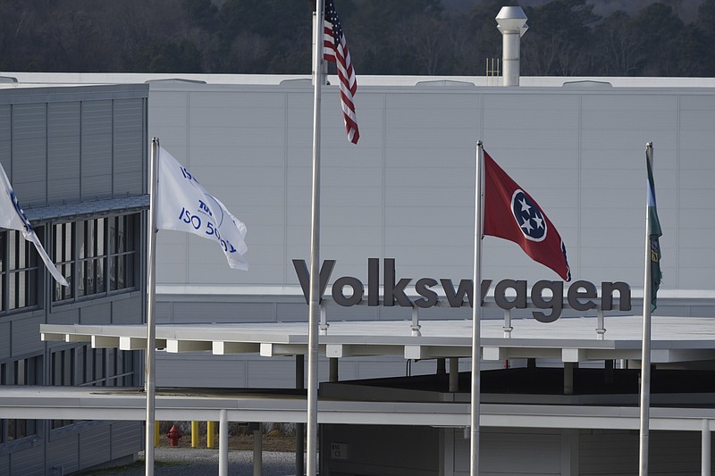 Staff Photo by John Rawlston The Chattanooga Volkswagen assembly plant, located in the Enterprise South industrial park, is photographed on Thursday, Jan. 14, 2016, in Chattanooga, Tenn.