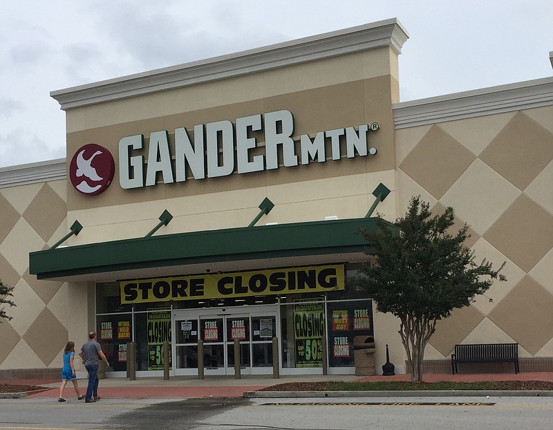 Gander Mountain in Hixson is conducting a store clearance sale as it liquidates its inventory following a March bankruptcy filing by the St. Paul, Minn.-based outdoor retailer. Camping World, which has purchased the assets of the bankrupt Gander Mountain, has identified the store on Highway 153 as one of those it plans to continue to operate.