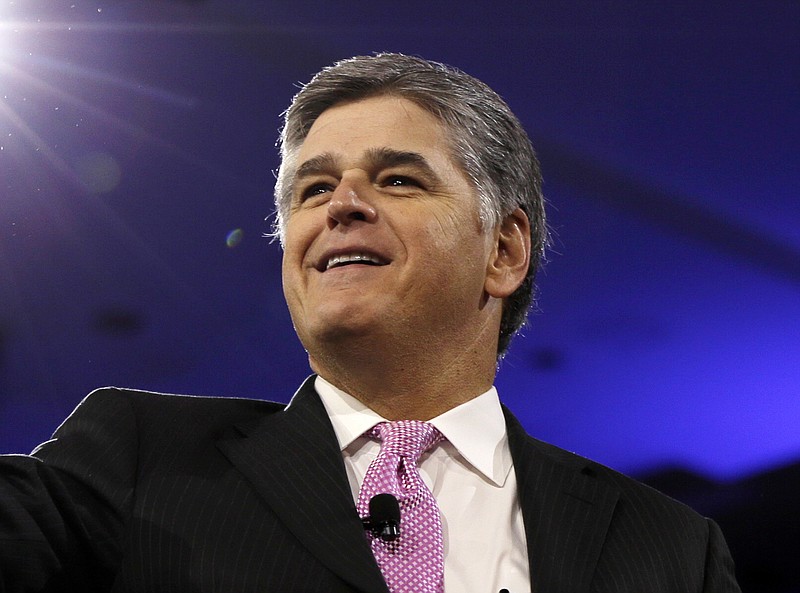 
              FILE - In this March 4, 2016 file photo, Sean Hannity of Fox News appears at the Conservative Political Action Conference (CPAC) in National Harbor, Md.  The USAA financial services firm says it is reinstating its advertising on Sean Hannity's Fox News Channel program after receiving heavy criticism from many of the military members and veterans that it serves. The company said Tuesday, May 30, 2017, it will also start advertising again on other programs where it had suspended its ads, including "Hardball" and "The Rachel Maddow Show" on MSNBC, and Jake Tapper's "The Lead" on CNN. (AP Photo/Carolyn Kaster, File)
            