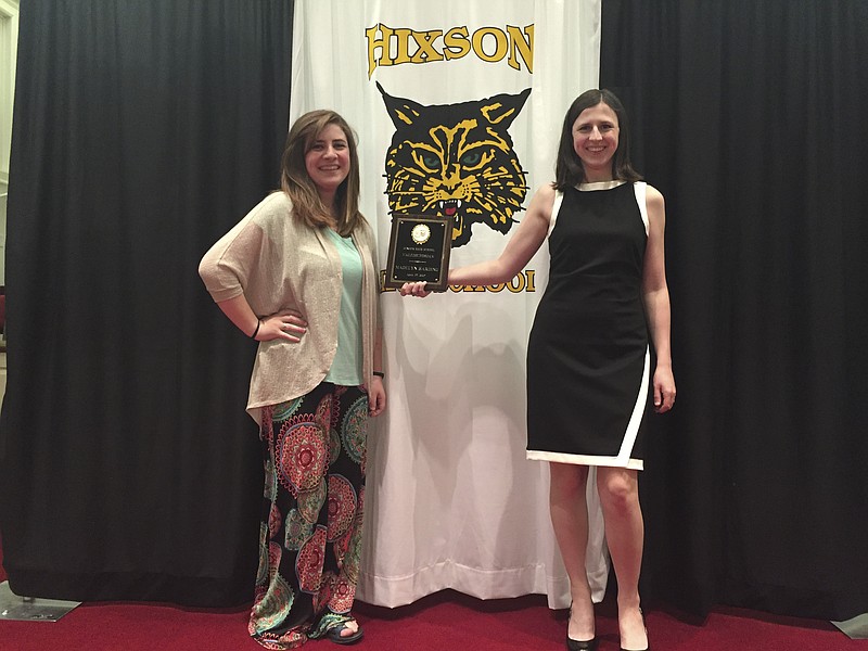 Sisters Bailey (left) and Maggie Harding were both valedictorians at Hixson High School.



