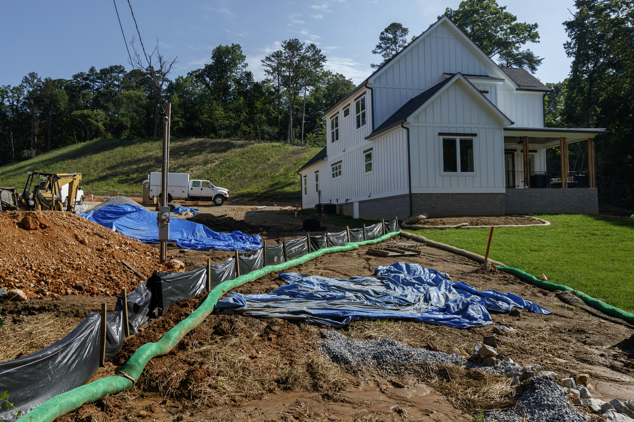 A new home is under construction on Dartmouth Street between Curve Street and Knickerbocker Lane on Wednesday, May 31, 2017, in Chattanooga, Tenn.