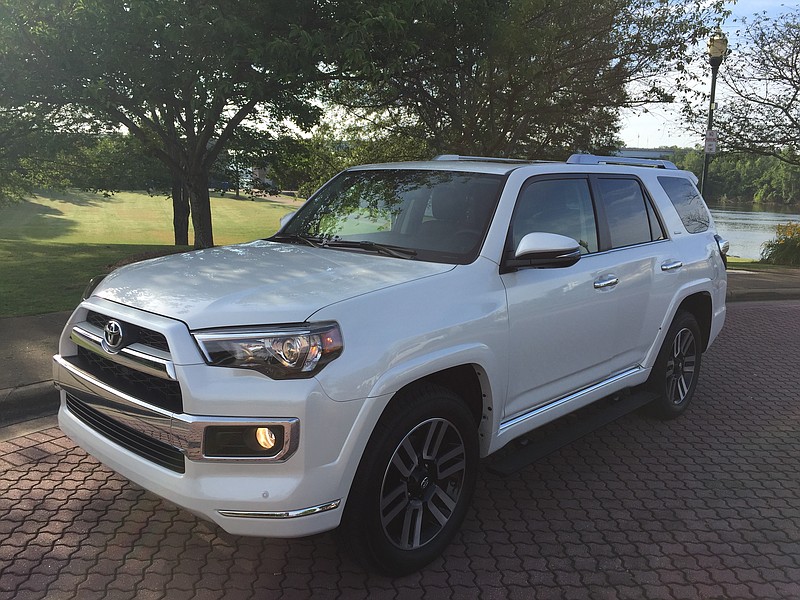 The 2017 Toyota 4Runner SUV shares a platform with the Tacoma pickup truck.


