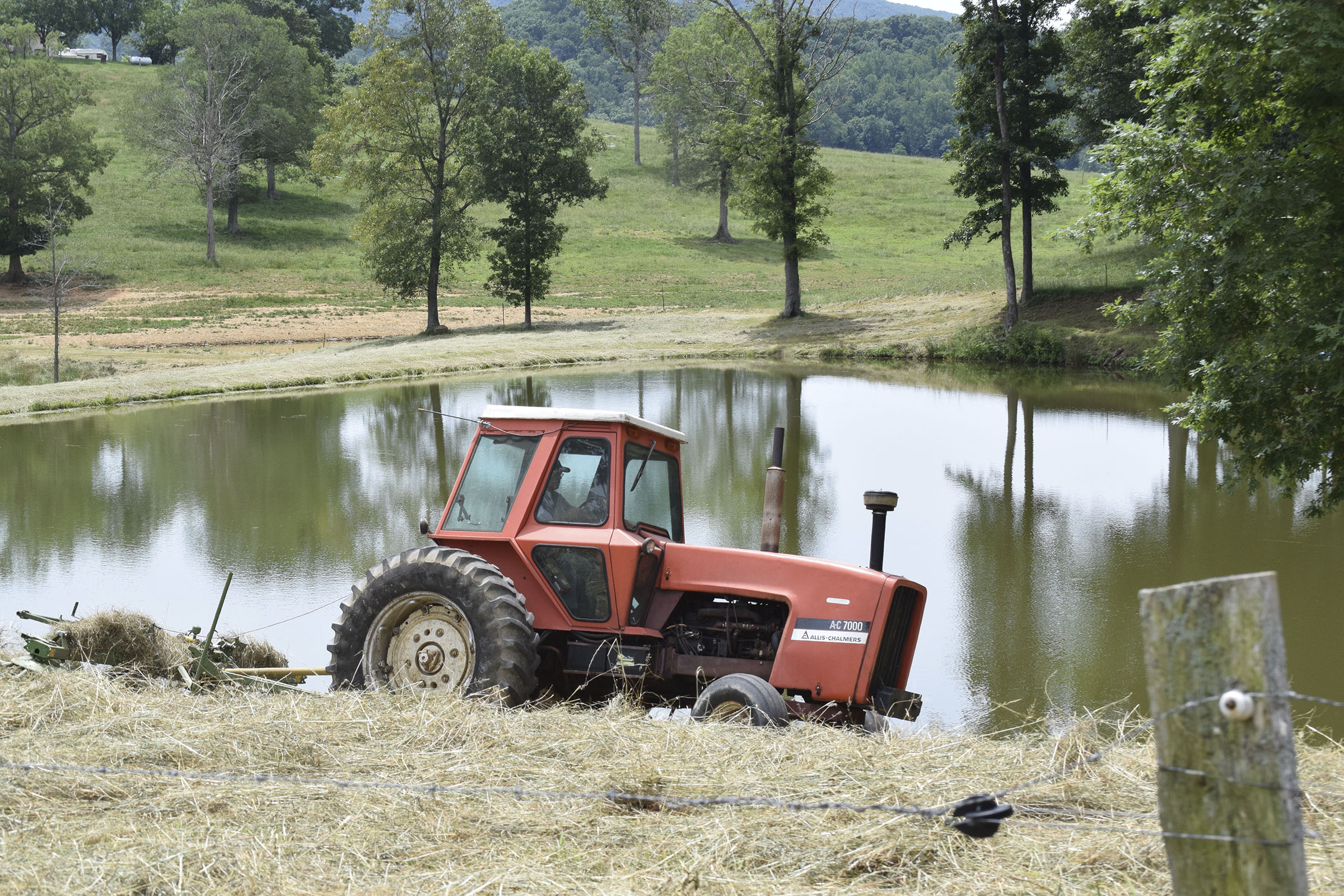 Gary Cross, of Cross Farms on West Cove Road in Southern Walker County, Ga., runs a hay tedder through fresh-cut hay on June 1, 2017, that will feed the Cross family's beef herd and provide backup stock for emergencies. Walker County last year was at the center of an area of extreme drought that persisted throughout 2016 and was finally broken by this yearÕs continuing rain.