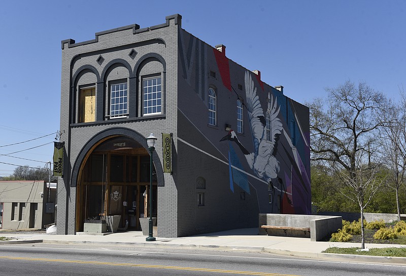 The Glass House Collective building served as a catalyst to kick-start the historic neighborhood's resurgence, which is getting a big boost thanks to a recent grant. (Staff photo by John Rawlston)