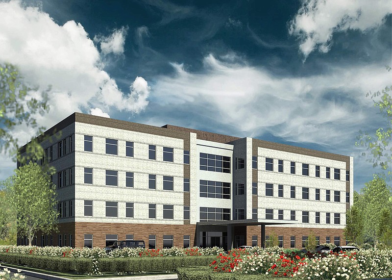 Contributed rendering / A new office building on the Erlange Hospital East campus will provide space for another full-service outpatient cancer center.