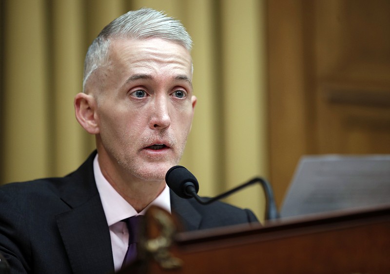 
              FILE - In this April 4, 2017, file photo, Rep. Trey Gowdy, R-S.C., speaks during a hearing of the House Judiciary subcommittee on Crime, Terrorism, Homeland Security, and Investigations, on Capitol Hill, in Washington. Gowdy has been tapped to lead the powerful House Oversight and Government Reform Committee after Chairman Jason Chaffetz leaves Congress at the end of month. (AP Photo/Alex Brandon)
            