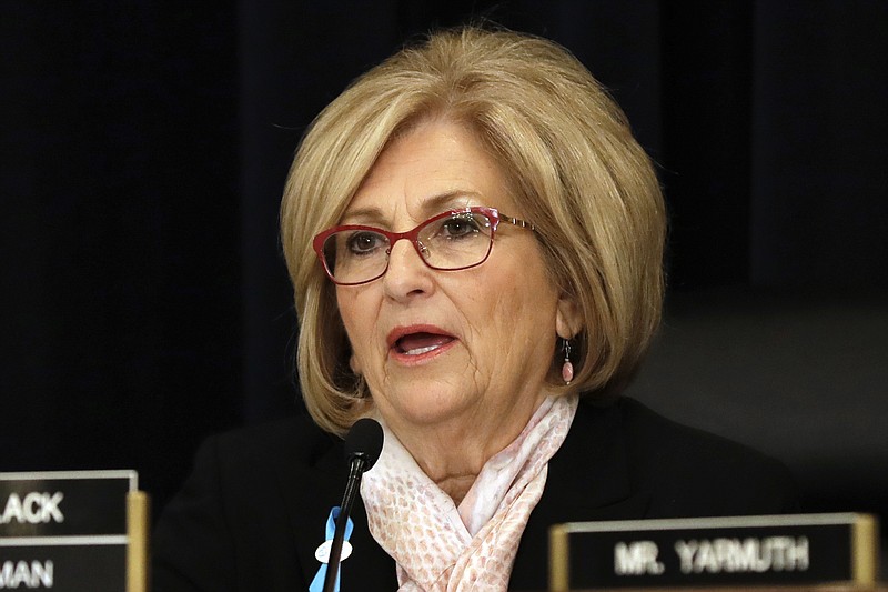 In this May 24, 2017, file photo, House Budget Committee Chair Rep. Diane Black, R-Tenn., questions Budget Director Mick Mulvaney on Capitol Hill in Washington. A Vanderbilt poll released Tuesday, May 30 shows Black has the highest name recognition among potential Tennessee gubernatorial candidates. (AP Photo/Jacquelyn Martin, File)