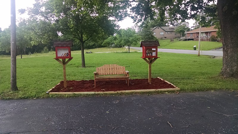 Ascension Lutheran Church's Little Free Library and Little Free Pantry offer free resources to the general public. (Contributed photo)