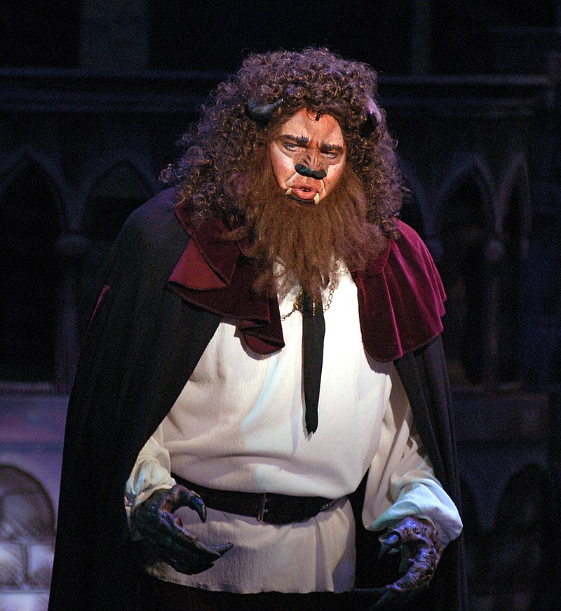 Artistic Director Britt Hancock, shown when he played the Beast at Cumberland County Playhouse in 2004, directs the 2017 production of "Beauty and the Beast." Blake Graham plays the cursed prince/Beast in the new production opening Friday.