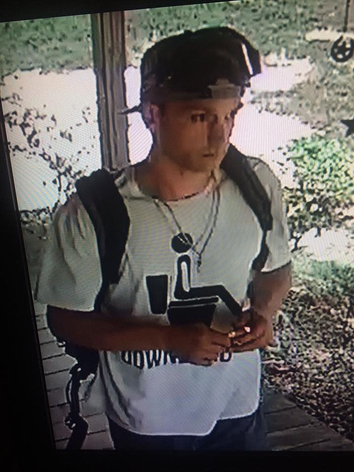The Bradley County Sheriff's Office says this man, caught on surveillance video, is a suspect in a residential burglary. 