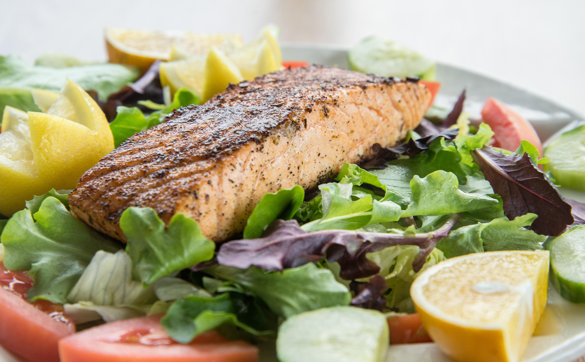 photo by Mark Gilliland Salmon salad